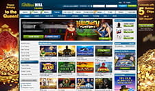 Die Startseite des William Hill Casinos