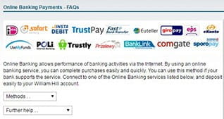 All Payment Options at William Hill
