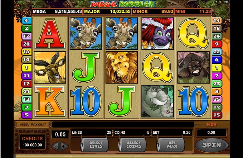 Mega Moolah Slot by Microgaming