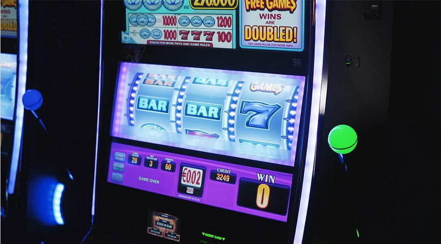 Closeup of Casino Slots