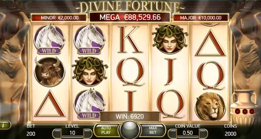 Divine Fortune Slot In-Play 