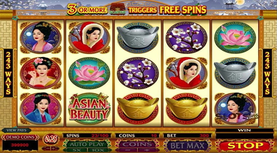 Online Chinese Slots Asian Beauty